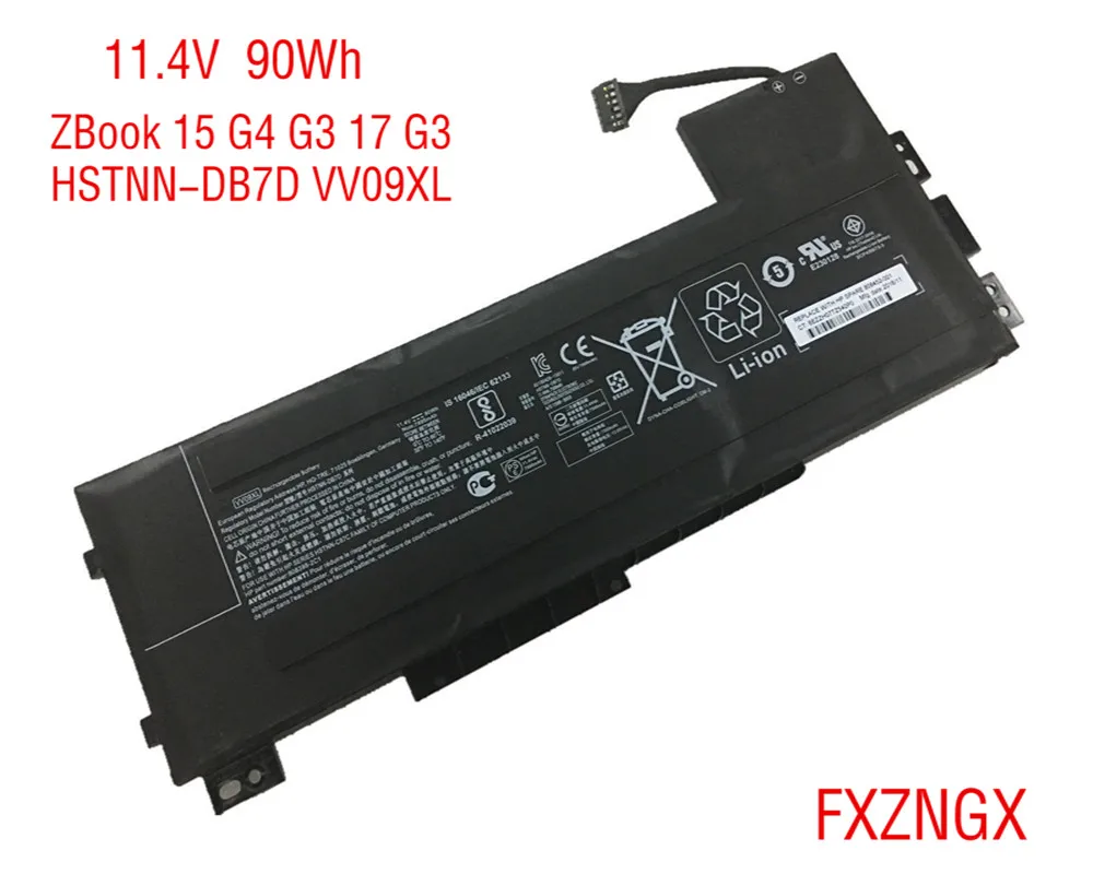 11 4 в 90 Втч подлинный VV09XL Аккумулятор для HP ZBook15 G3/G4 17 G3 HSTNN-DB7D 808398-2C1 808452-001 |