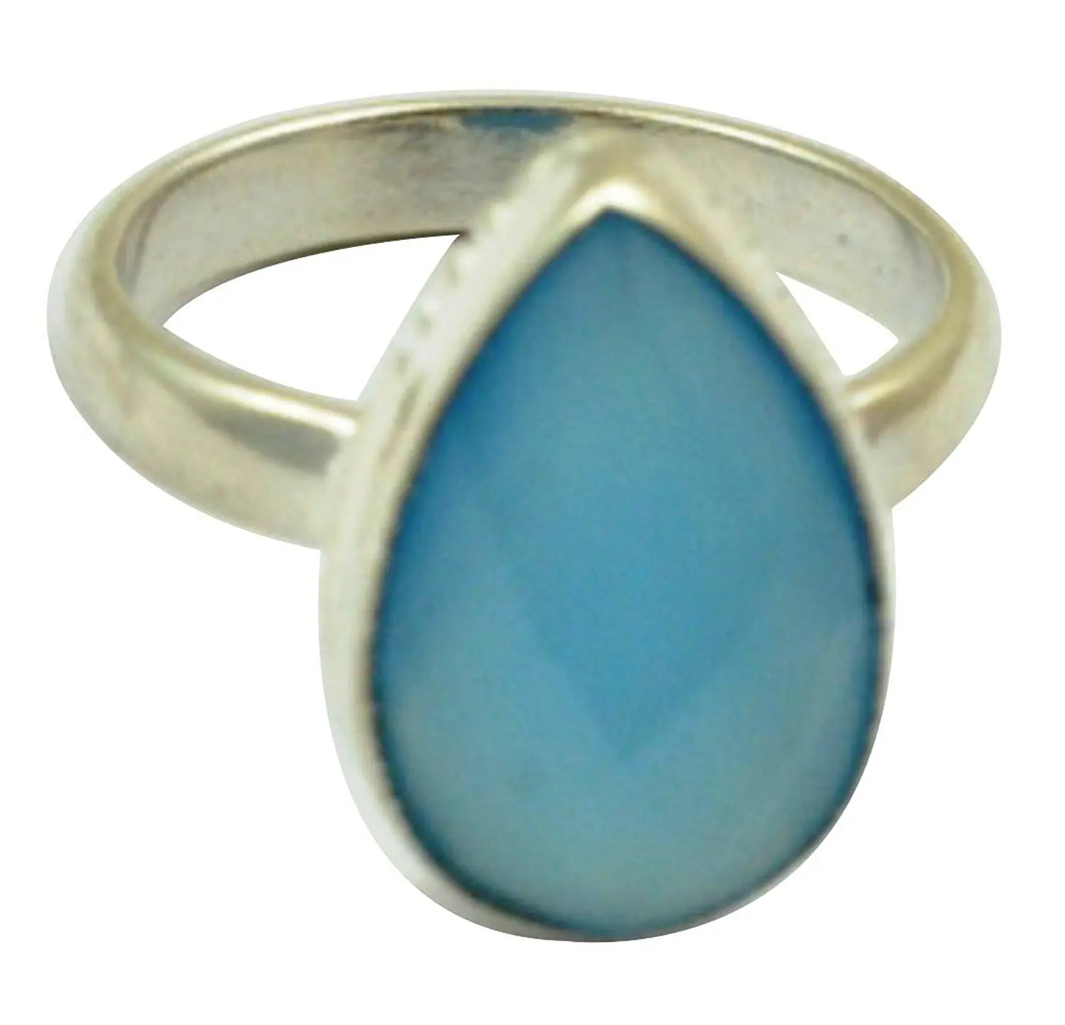 

Lovegem Genuine Chalcedony Ring 925 Sterling Silver,Size :6.75, AR3046