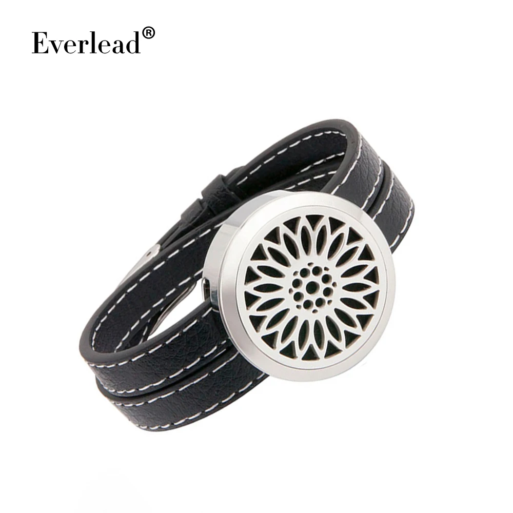 Everlead Perfume Pendant Bracelets Silver 30mm Aromatherapy Jewelry