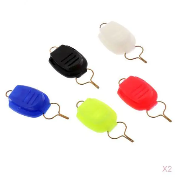 

10 Pieces Plastic Fishing Line Holders Steel Baitcasting Wire Buckle Line Stopper For Drum Baitcasting Fishing Reels