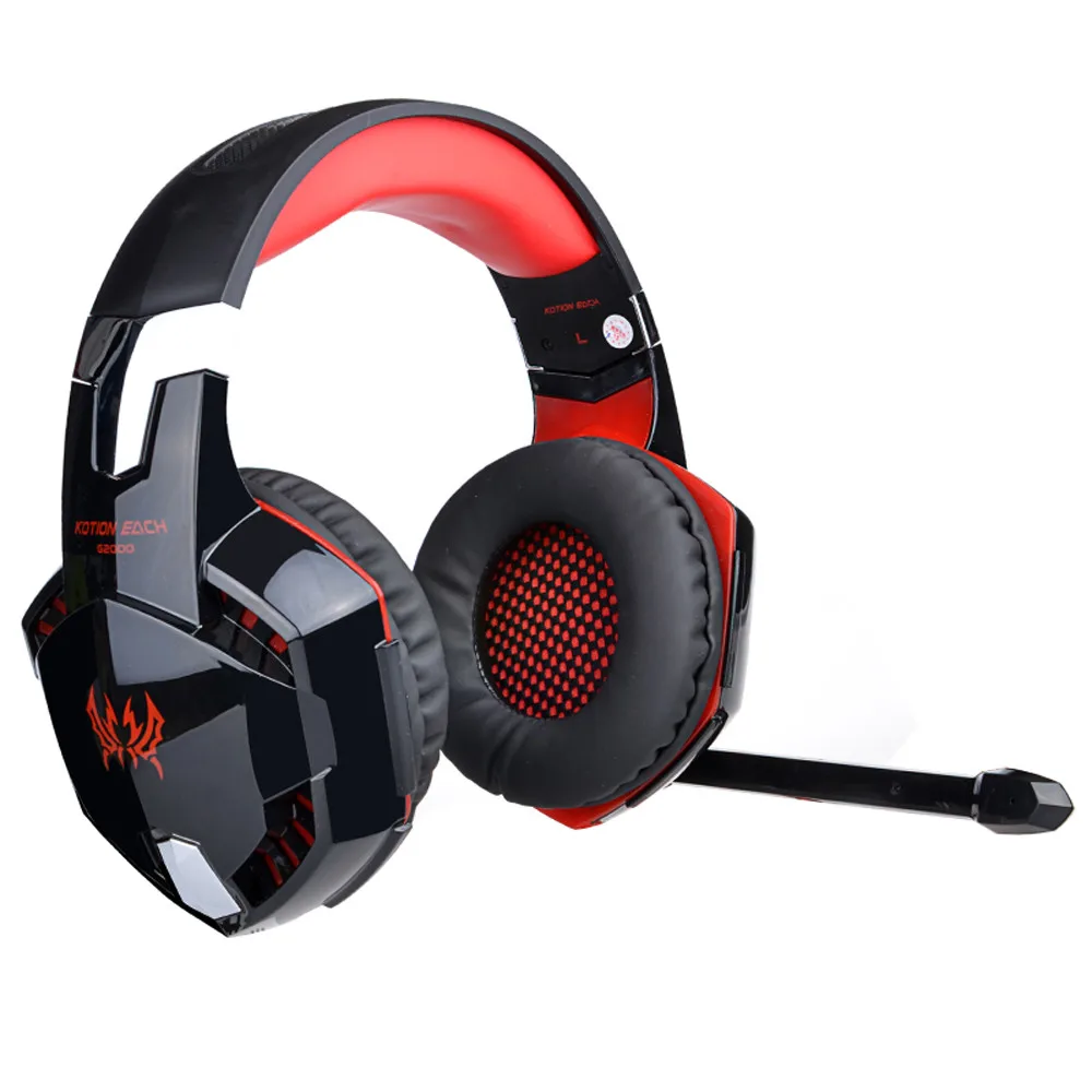 G2000 Over-ear игры Игровые наушники гарнитуры наушники оголовье с микрофоном превосходное Совместимость Мода Внешний вид общаться
