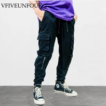 VFIVEUNFOUR Vintage Multi-Pockets Harem Joggers Pants Streetwear 2019 Men Hip Hop Casual Cargo Sweatpants Trousers Pants Male