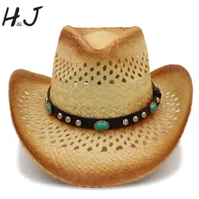 Для женщин Для мужчин западная ковбойская шляпа с панк Бирюзовый Смарт Браслет для леди в джентльменском стиле; пляжные кепки для защиты от солнца сомбреро Женская Ковбойская шляпа Размеры 58 см A0157