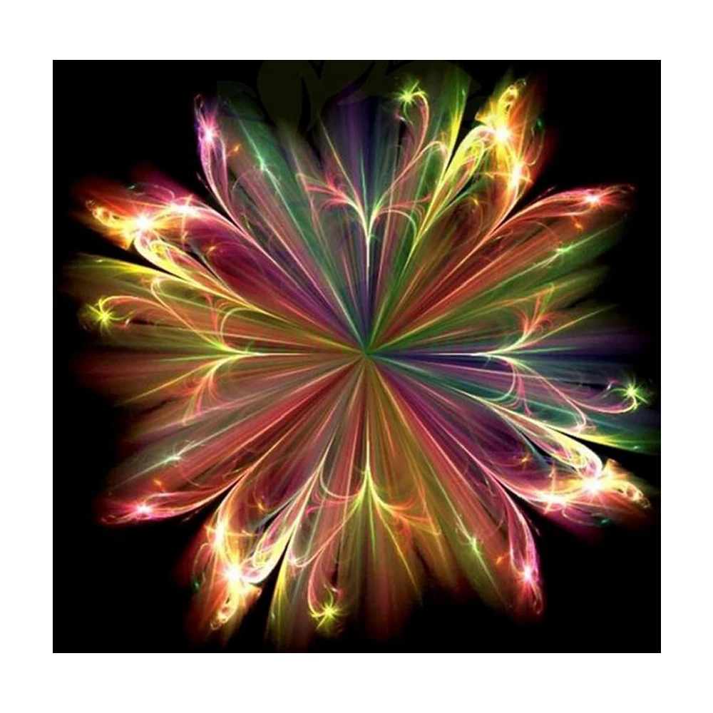 

New Fantasy flower abstract art DIY Crystal full drill square 5D diamond painting cross stitch kit mosaic round rhinestone L147