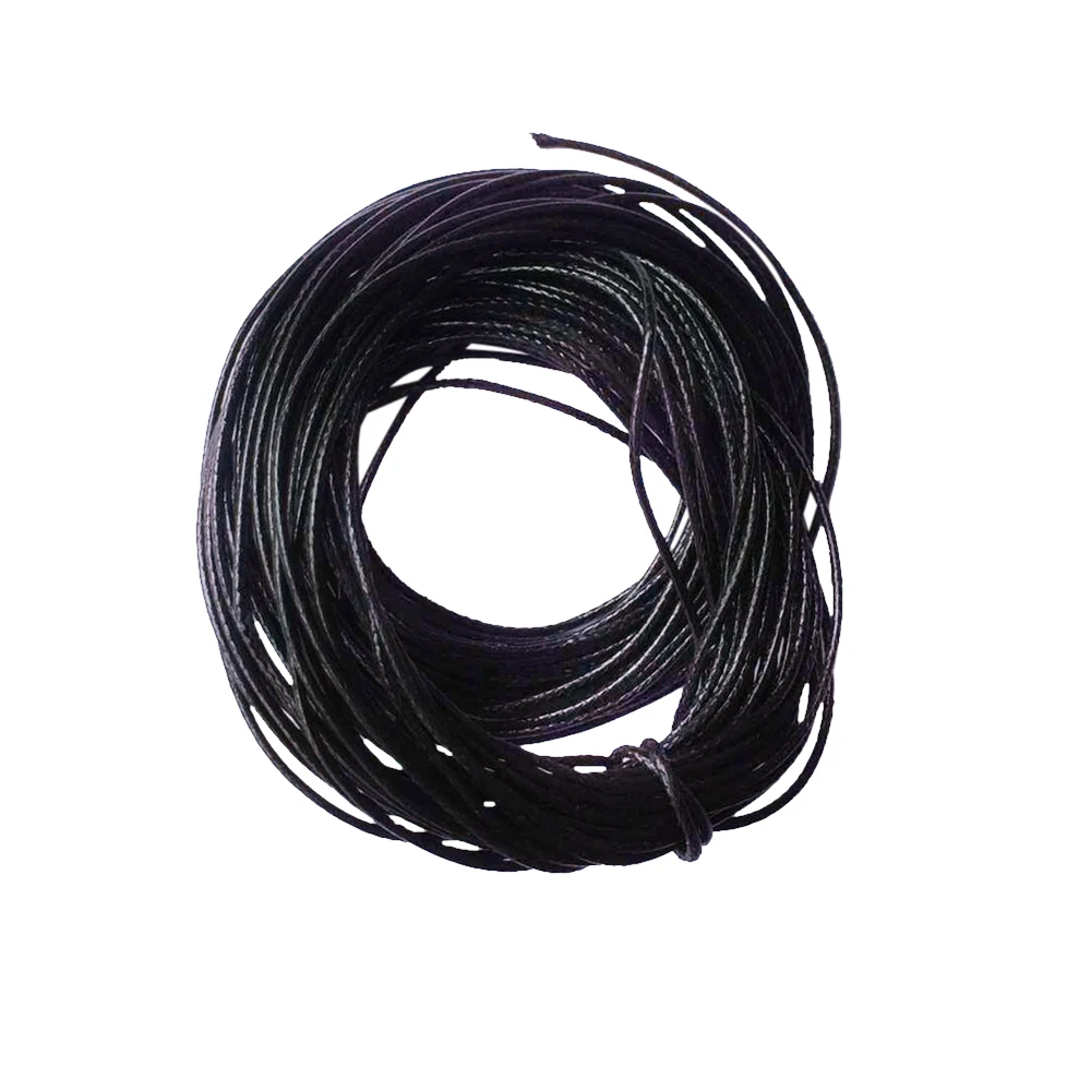2 Pieces/set 10 Meters Waxed Nylon Cord String Jewelry Making Accessories for DIY Necklace Bracelet Beading 1mm Black Coffee