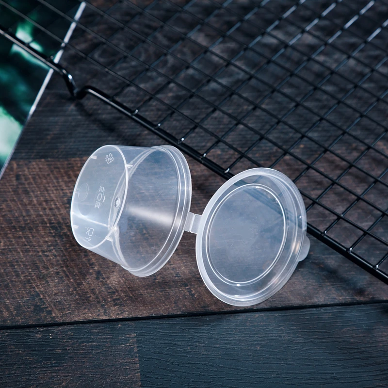 500 шт высокое качество одноразовые чашки для соуса 40 мл/50 мл/80 мл/100 мл Пудинг Желе Йогурт круглые прозрачные пластиковые стаканчики с крышками