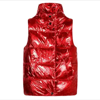 

2018 Women Autumn Winter Vest Waistcoat New Women fashion Long Vest Sleeveless Jacket Hooded Down Cotton Warm Vest female