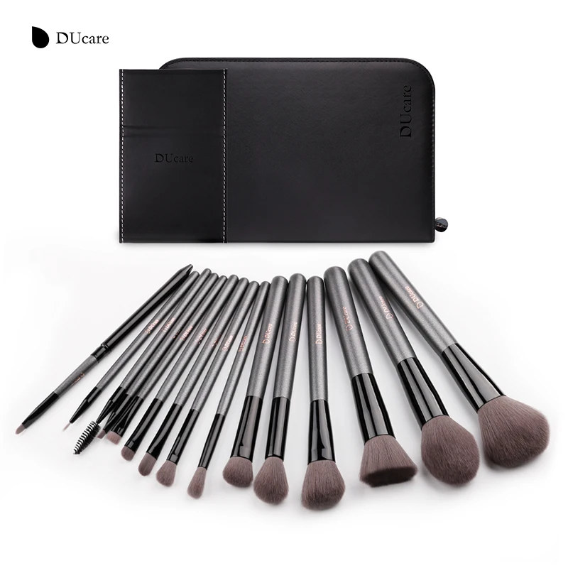 

DUcare Professional 15pcs Makeup Brushes Set Powder Foundation Eyeshadow Eyeliner Lip Brush Tool Make Up Brush Set for Beauty