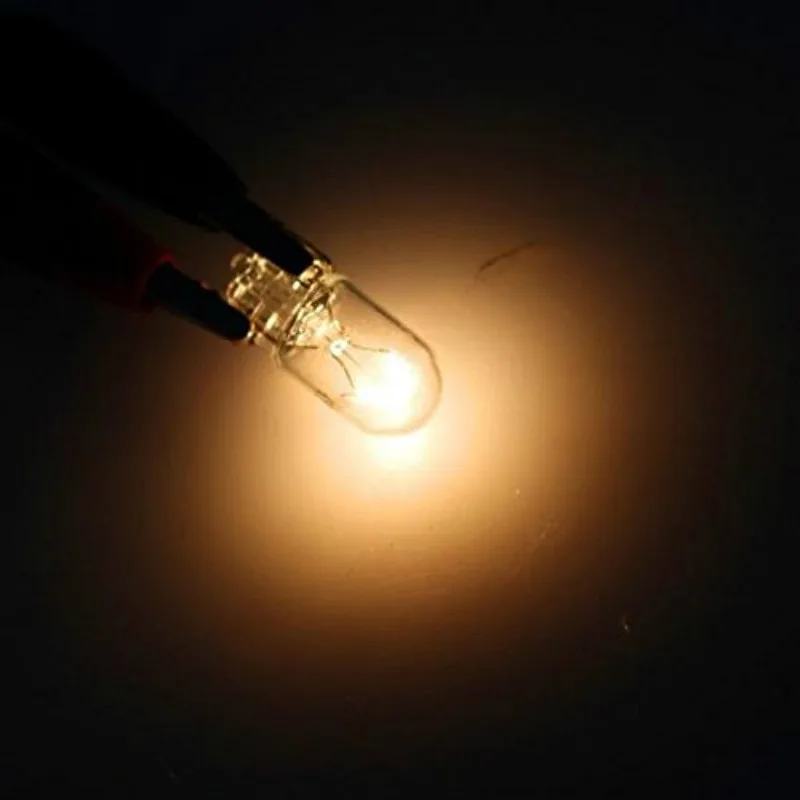 100PCS Car T10 Halogen w5w 194 158 Wedges 12v 5w Xexon Lamp Warm White Amber Instrument Light Reading Light Clearance Lamp