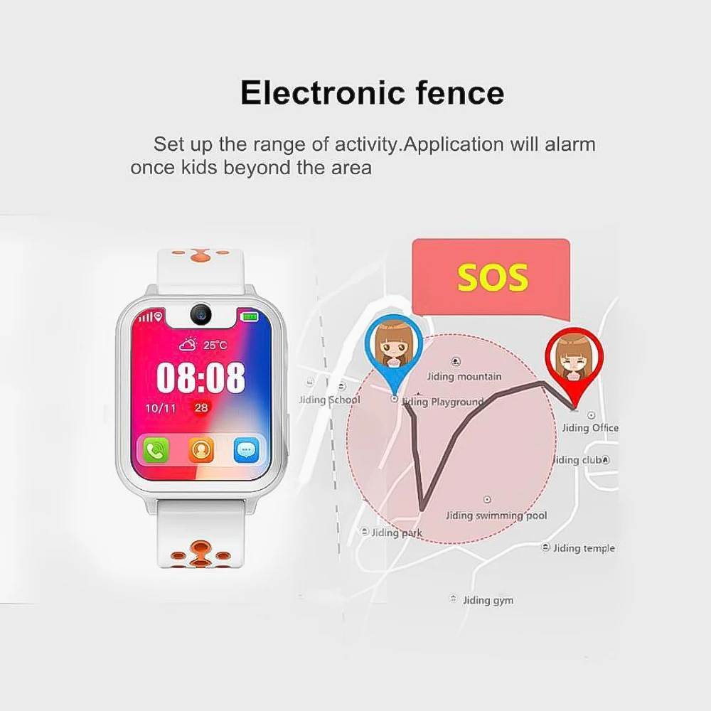 Smart LBS gps трекер детские часы дистанционного мониторинга освещение SOS малыш голосовой чат sim-карта камера для Европы Азии Америки