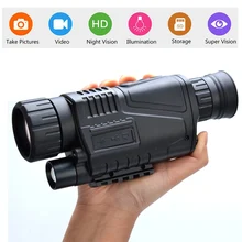 5X40 Инфракрасный цифровой телескоп ночного видения военный тактический Монокуляр с высоким увеличением HD видения монокуляр телескоп
