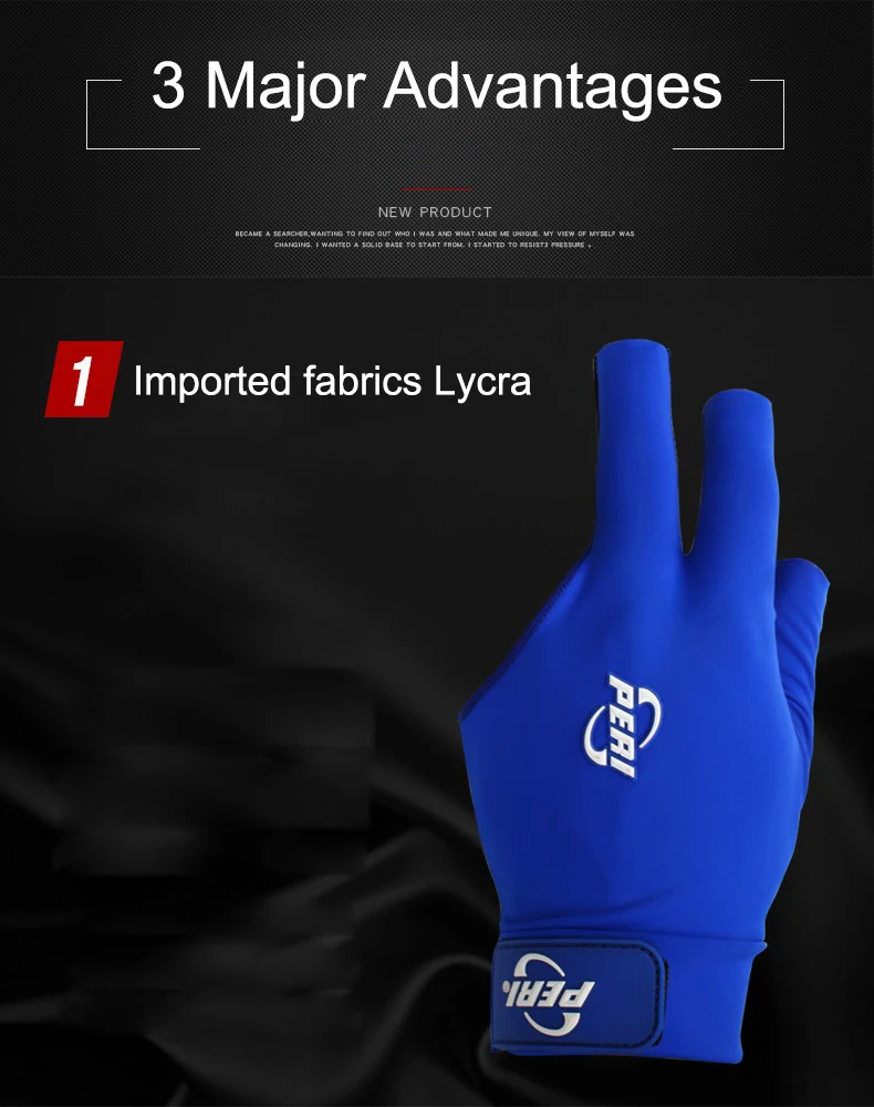 Оригинальный PERI кий перчатки левша удобные дышащие лайкра ткань рукавицы Нескользящие износостойкий комплект аксессуары