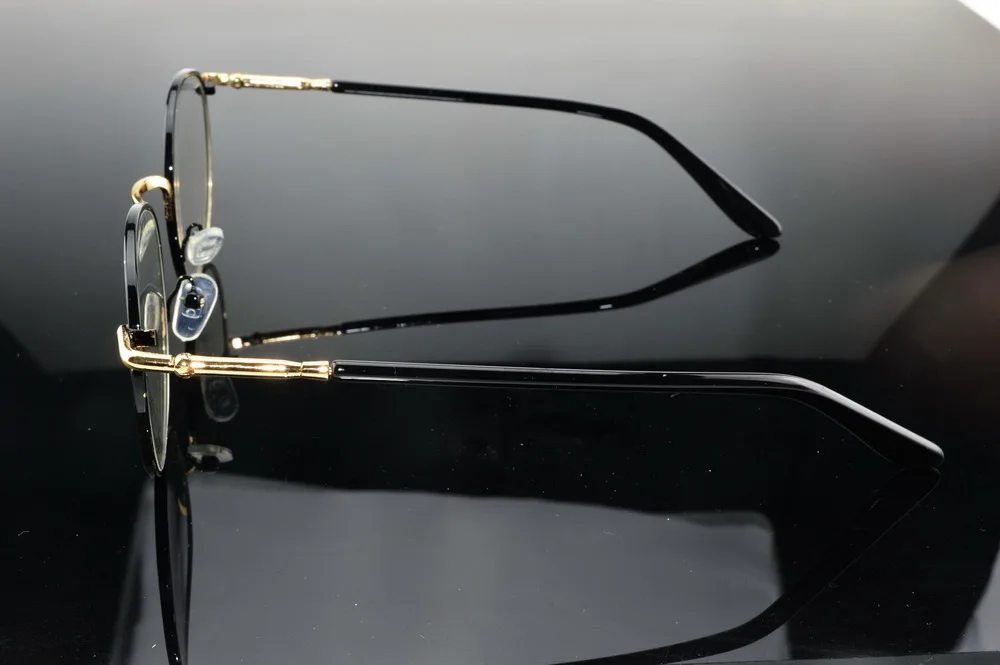 Ретро барокко Дворцовая круглая дизайнерская оправа полный обод Оптические на заказ по рецепту Близорукость очки фотохромные-от 1 до 6