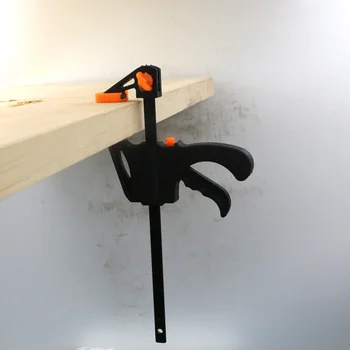 

Hardware Clamps 4/6 Inch Quick Ratchet Release Speed Squeeze Wood Working Work Bar Clamp Clip Kit Spreader Gadget Tool DIY
