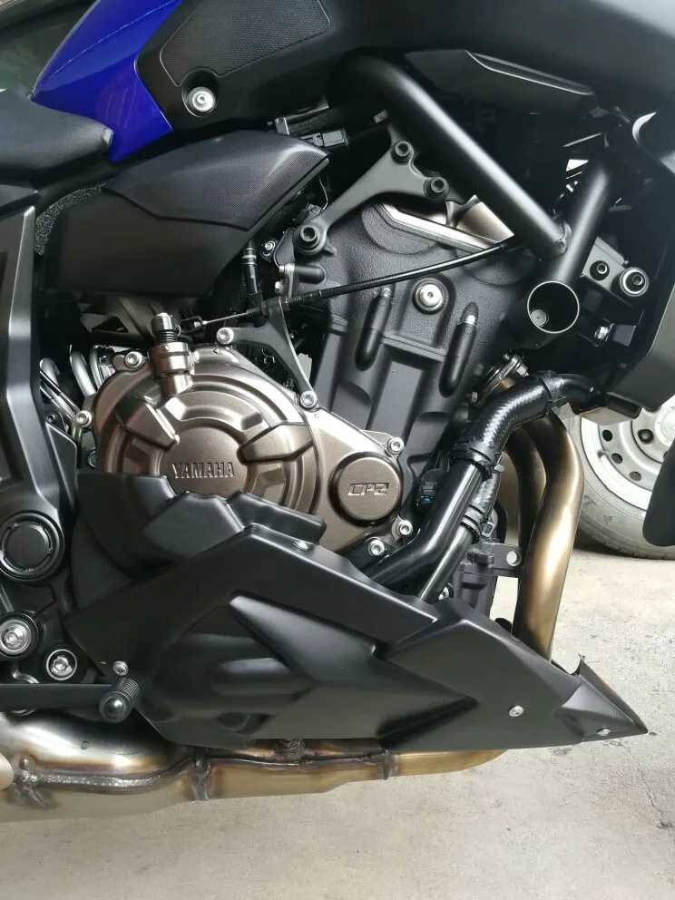 Двигатель спойлер живот Пан боковой обтекатель для YAMAHA MT-07 MT07 FZ07 FZ-07 Аксессуары для мотоциклов