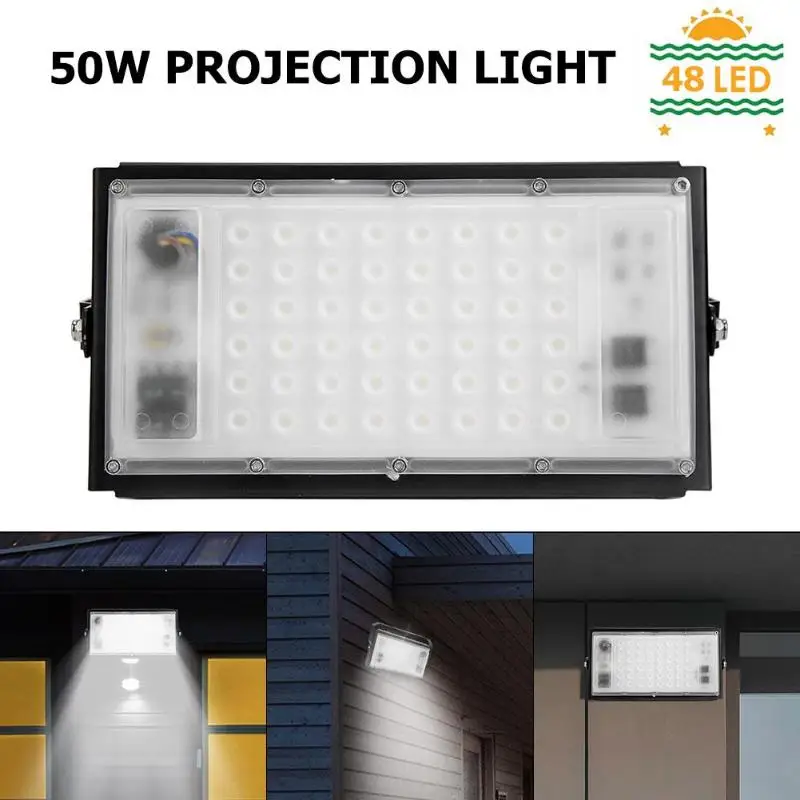 48LED прожектор 50 Вт 85-265 в настенные светильники садовый проекционный Светильник проектор
