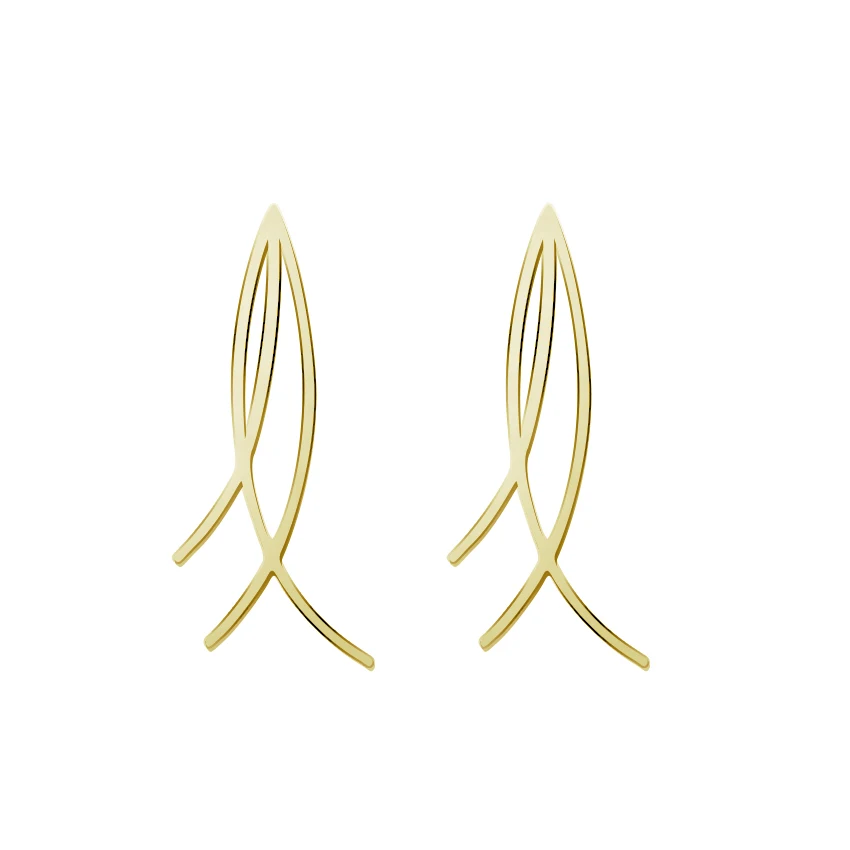 10 пар Женские Модные Brincos Нержавеющая сталь длинные ветви Серьги Bijoux Femme очарование уха аксессуары Новое поступление