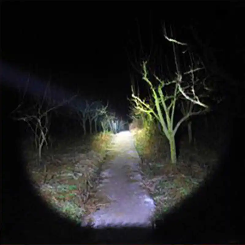 3W Very Bright Large Flashlight Multi-function Digital LED Spotlight led flashlight rechargeable laser pointer #4S19 (9)