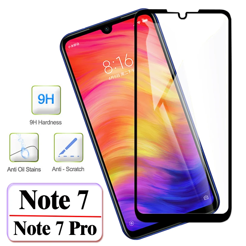 Glass on for xiaomi redmi note 7 pro tempered protective remi ksiomi xiomi note7 film 7pro xaomi note7pro screen protector n | Мобильные