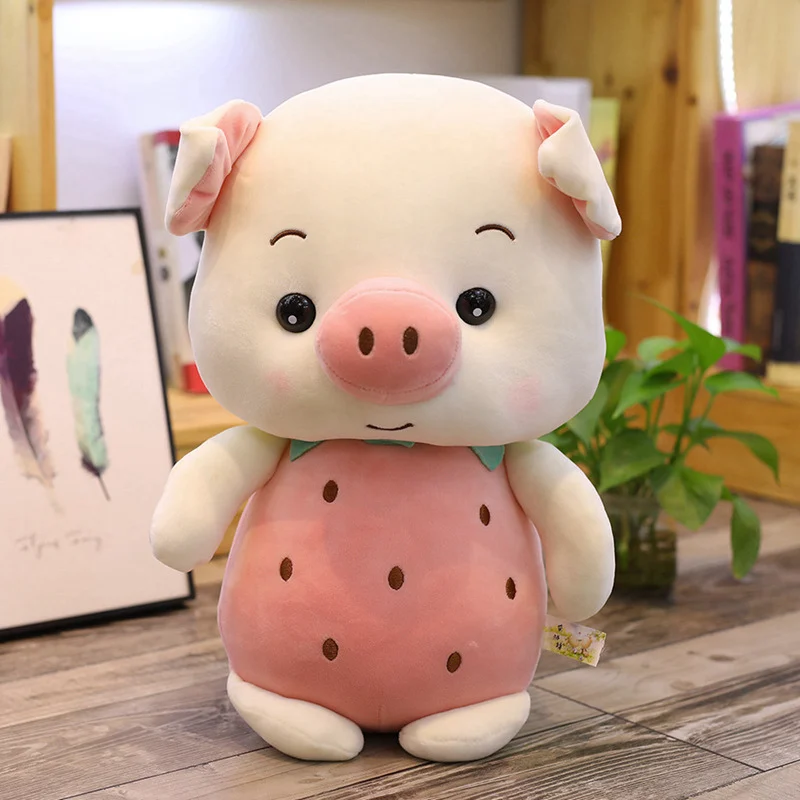 1 шт. 23 см милые фрукты свинка животные мягкая набивная Кукла Kawaii свинья плюшевые игрушки для детей подарок на день рождения дети ребенок аппетитная игрушка