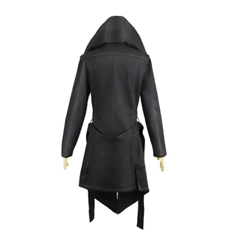  Drop Shipping PUBG Playerunknown's Battlegrounds Denim Trench Jacket Coat Cosplay Costume With Scar