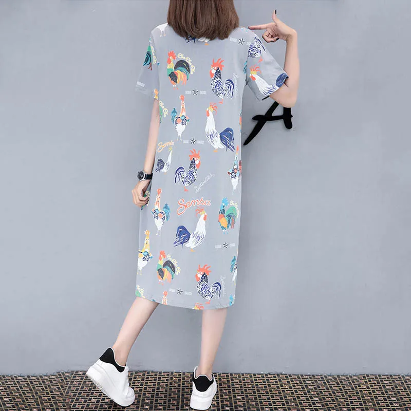 BONJEAN платье для кормящих грудью кормящих с коротким рукавом мультфильм шаблон материнства платье для беременных женщин Грудное вскармливание одежда