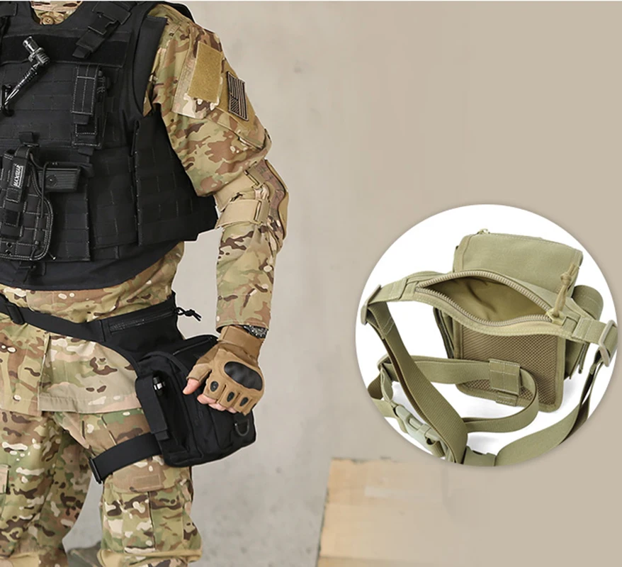 Модная мужская нейлоновая сумка на ногу, пояс для езды на мотоцикле, военная сумка для мобильных телефонов поясные сумки