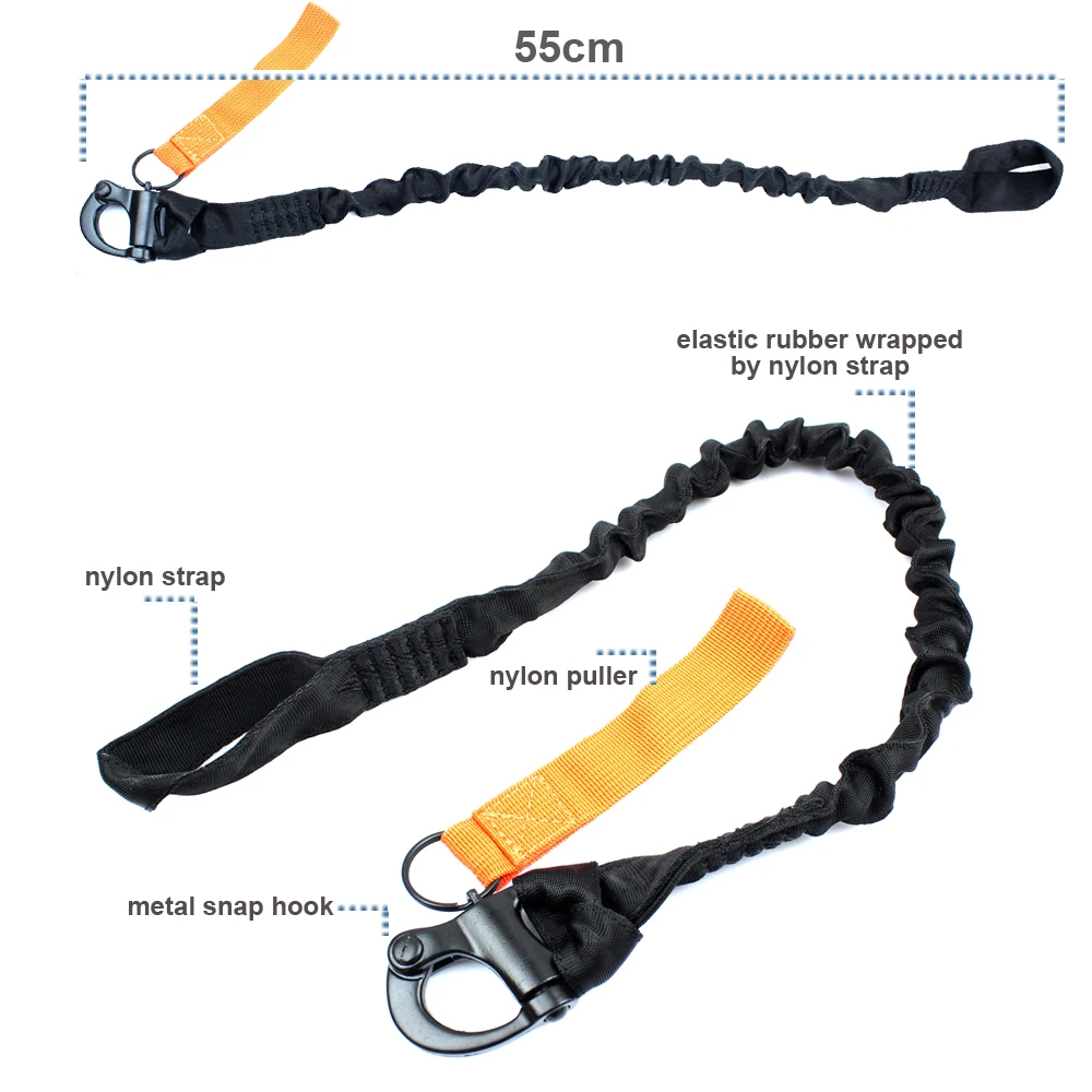 Тактический внутренний Банджи Эластичный Слинг Военный личный удерживающий