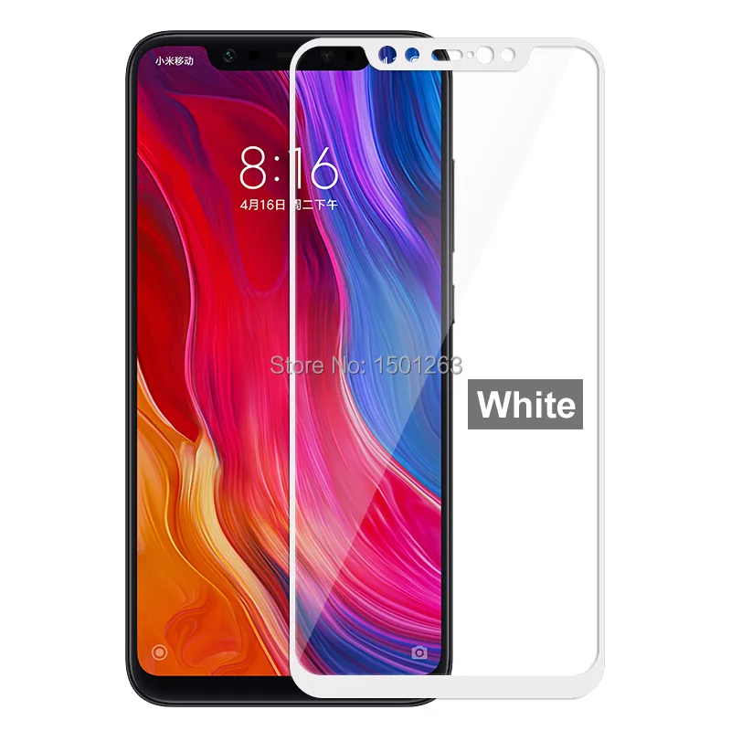 10 шт. полное покрытие закаленное Стекло для Xiaomi mi 8 mi 8 6,2" Экран протектор для Xiaomi mi 8 mi 8 чехол закаленное Стекло защитный