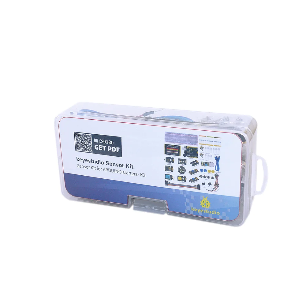 Keyestudio Сенсор starter Kit-K3 для Arduino обучения комплект+ UNO R3+ DHT11+ DS3231+ Цвет Сенсор/19 проектов