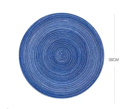 No8 4pcs 4 шт./компл. Coaster коврик для стола Ramie изоляционный коврик однотонный круглый дизайн льняной нескользящий Настольный коврик для кухни, принадлежности украшения - Цвет: No8 4pcs