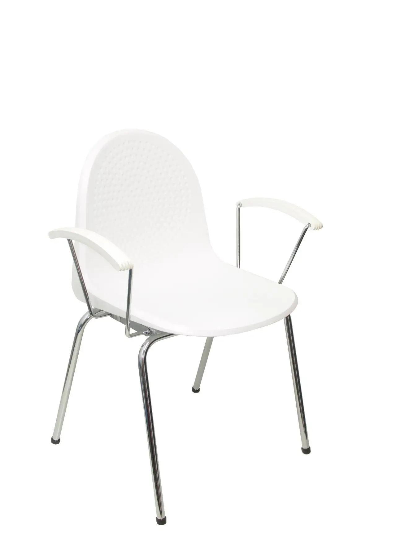 Посетитель стул, стол эргономичный с подлокотниками фиксированный хром и пластик хром смелый сиденье и заднее сиденье структура цвет BL