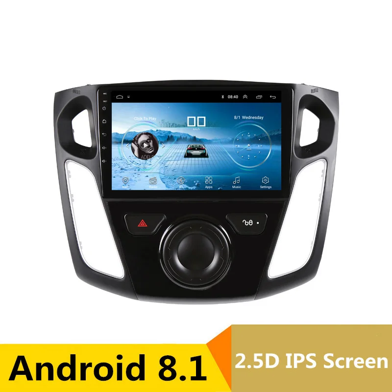 

9" 2.5D IPS Android 8.1 Car DVD Multimedia Player GPS for Ford Focus 2 3 2012 2013 2014 2015 audio radio stereo navigation