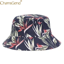 Унисекс летняя Складная Панама для женщин Открытый Солнцезащитный хлопок Рыбалка охотничья шляпа для мужчин лист печати Защита от солнца предотвратить шапки 906