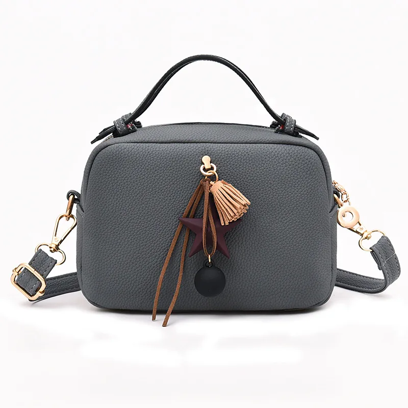 

New Small Women Bags PU Leather Messenger Bag Clutch Designer Mini Shoulder Bag Women Handbag Hot Sale Bolso Mujer Purse Grey