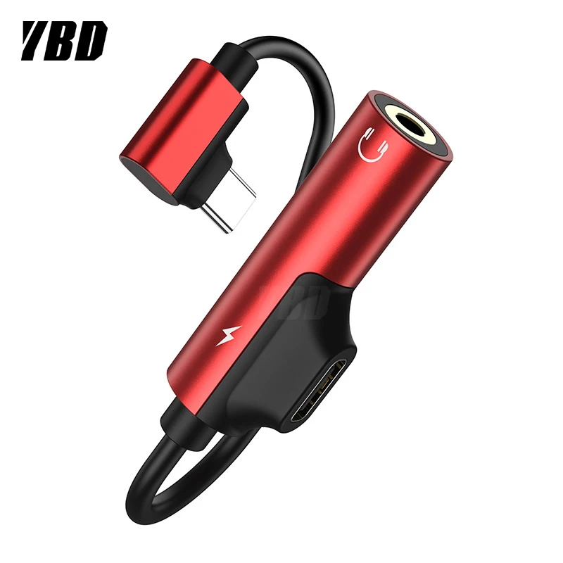

YBD USB C to Jack 3.5 Type C Cable Adapter For Huawei P30 Mate 20 USB Type C Adapter 3.5mm AUX Earphone Converter For Xiaomi Mi9