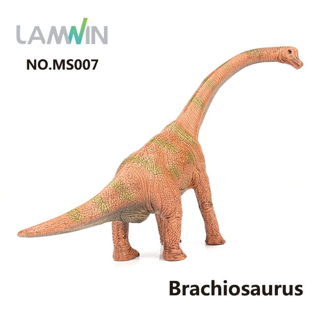 lamwin medium size colorful realistic dinosaur action figure brachiosaurus size