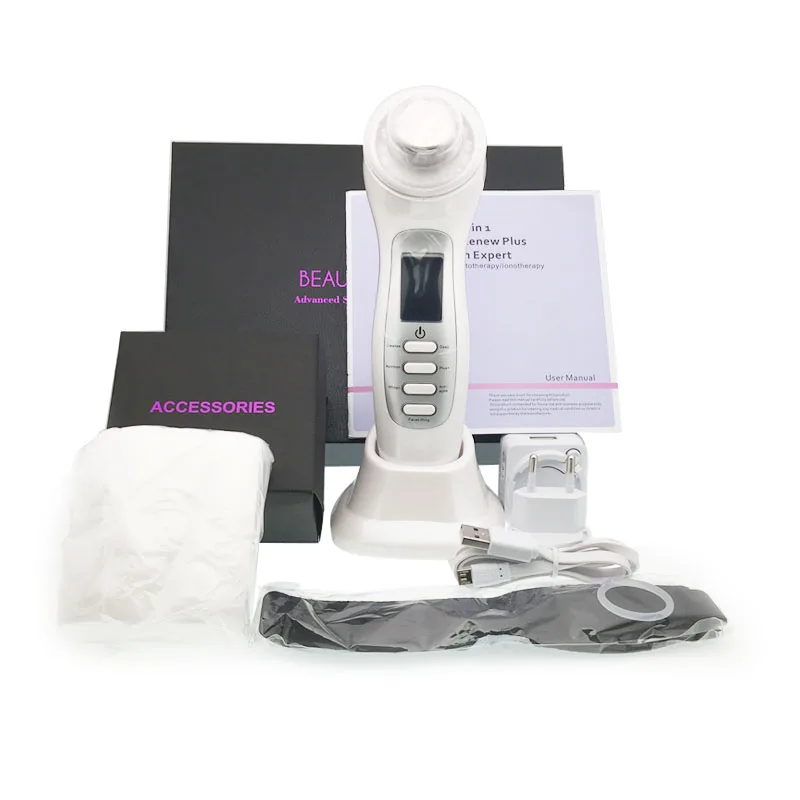 

7 IN 1 Face Lifting Facial Cleanse Skin Whitening Ultrasonic Cleaner Photon Rejuvenation Ultrasonic Ion Cleaner Beauty Massager