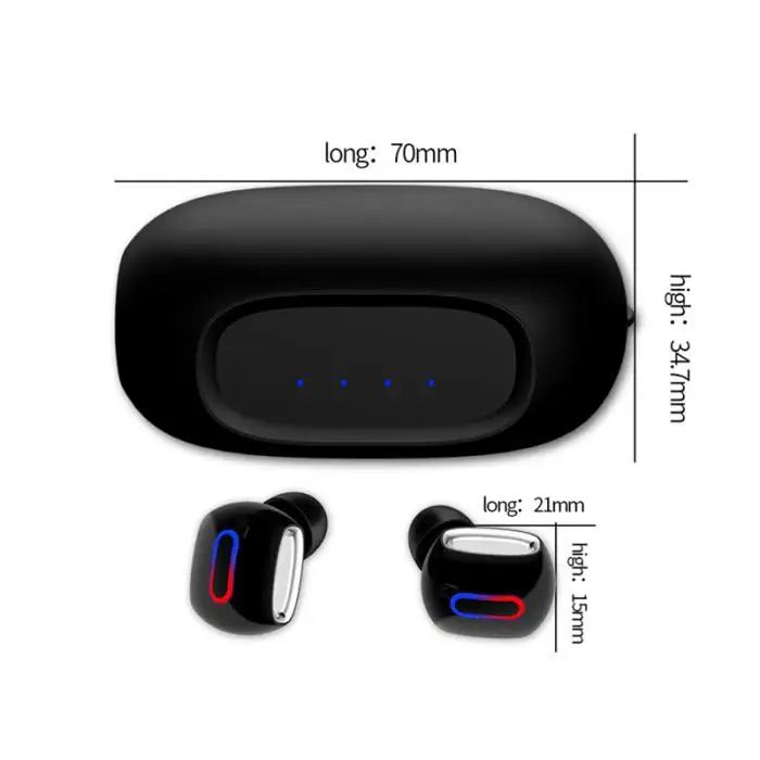 TWS беспроводные Bluetooth наушники 5,0 Микрофон Стерео HIFI спортивные наушники с зарядным устройством GDeals
