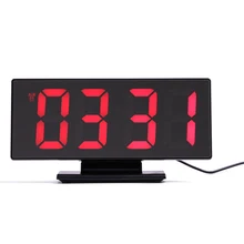 

New Upgrate Digital Alarm Clock LED Mirror Clock Multifunction Snooze Display Time Night Led Table Desktop reloj despertador