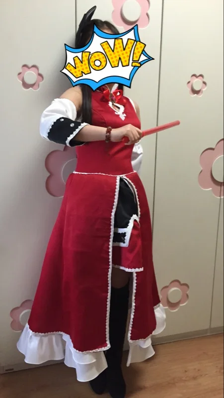 Аниме Puella Magi Madoka Magica Сакура Кёко косплей костюм красный костюм|cosplay costume|costume redkyoko