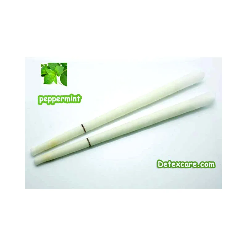

102 pairs = 204 pcs CE qualified no smoke aromatherapy indian ear candles,peppermint scent with protective disc
