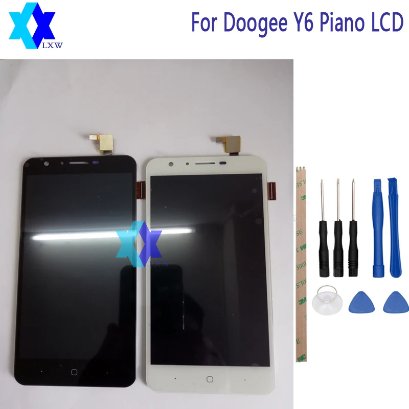Для Doogee Y6 Piano ЖК дисплей Дисплей + Сенсорный экран Панель цифровой Запчасти для