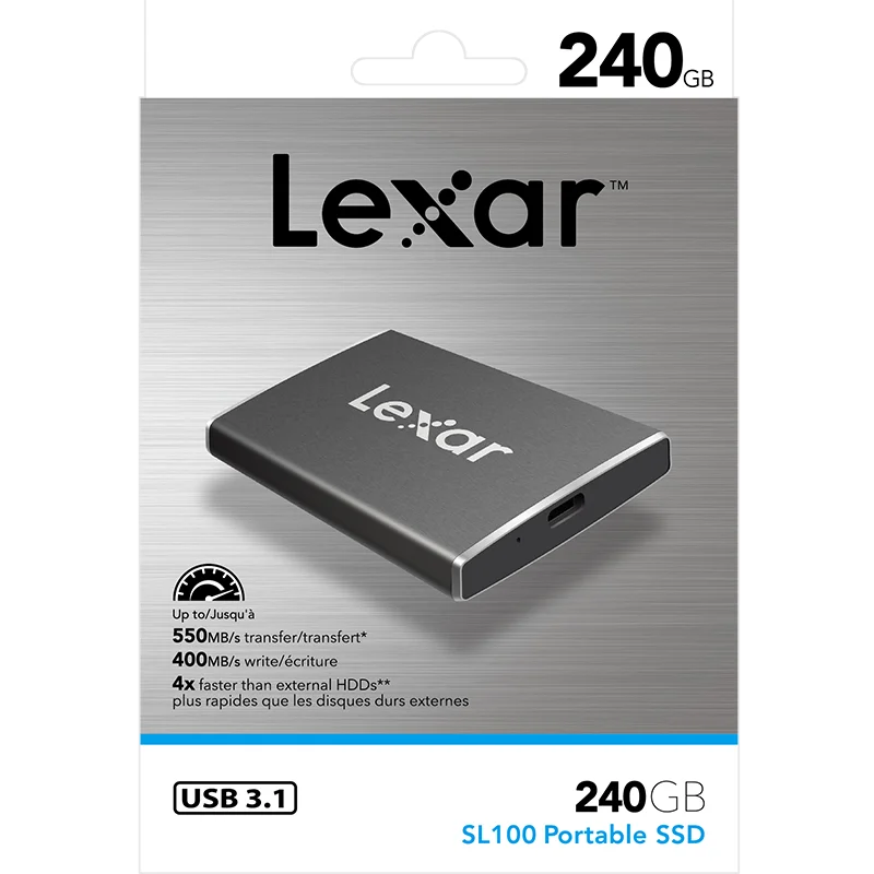 LEXAR SSD 240G 512G mobile solid state drive Large capacity USB3.0 hard
