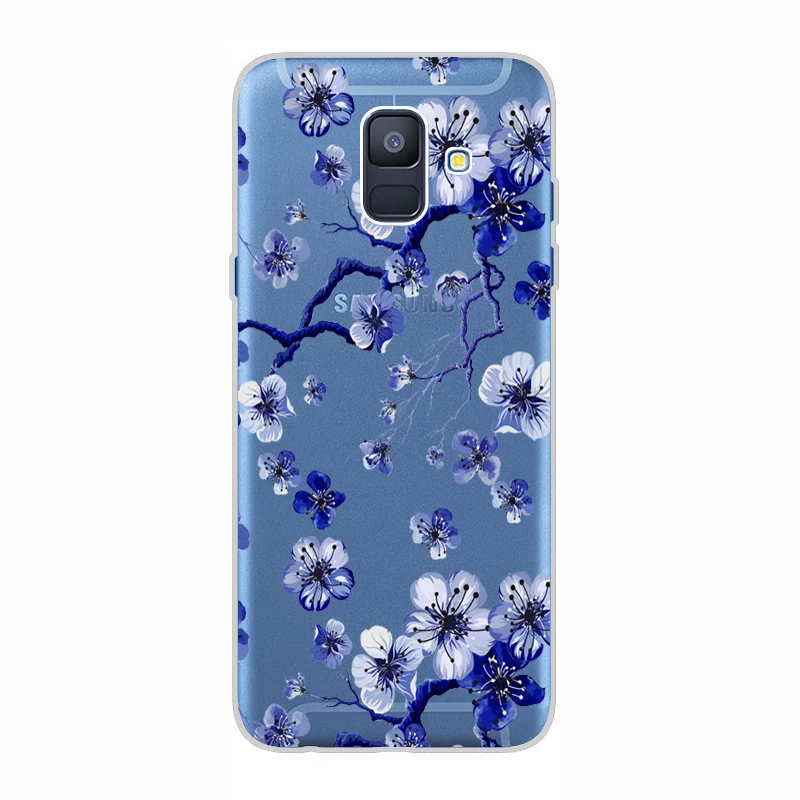 Чехол для Samsung Galaxy A6 Plus 2018 мягкий силиконовый чехол из ТПУ защитный задней панели