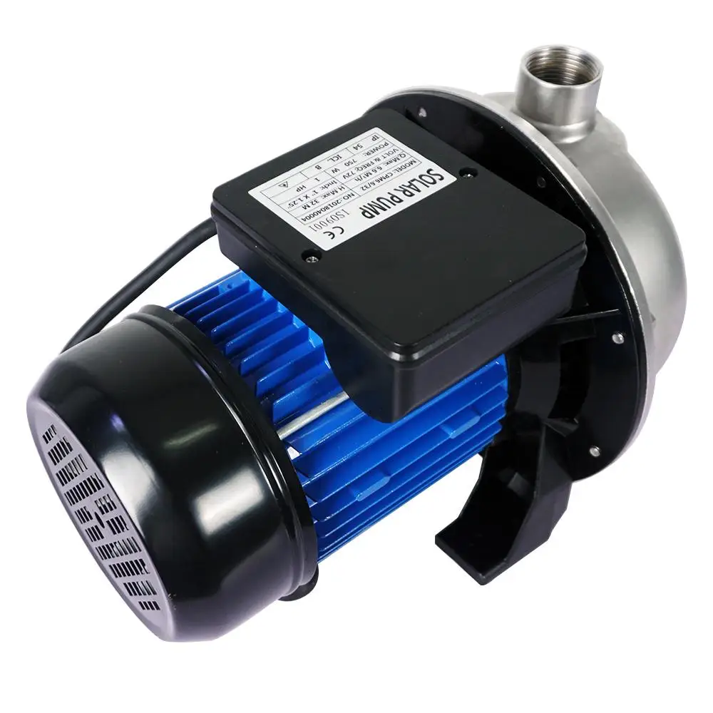 

Solar DC Submersible 750W Vortex Pump W/ BLDC controller ,7.5 m3/h 72VDC 33m