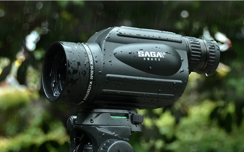 Saga monocular 10-30x50 poderoso binóculos zoom de