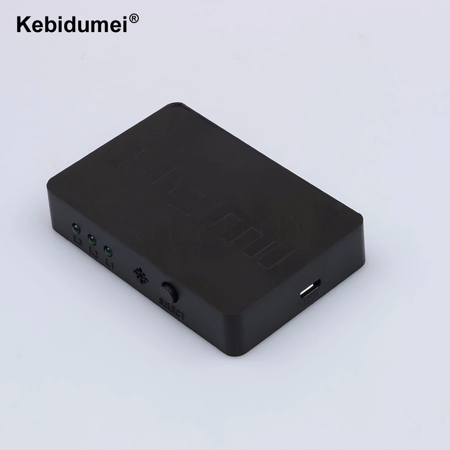 3x1 Мини Переключатель HDMI Splitter 3 Порты с Дистанционное управление HDMI коммутатора 3D 1080 P HD Авто сплитер для DVD ТВ коробка/v-приёмника