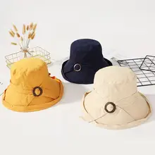 BING YUAN HAO XHAN, женская шляпа от солнца, Панама, Панама, Повседневная быстросохнущая летняя Солнцезащитная шапка, однотонная, простая, Рыбацкая шляпа, шапка s