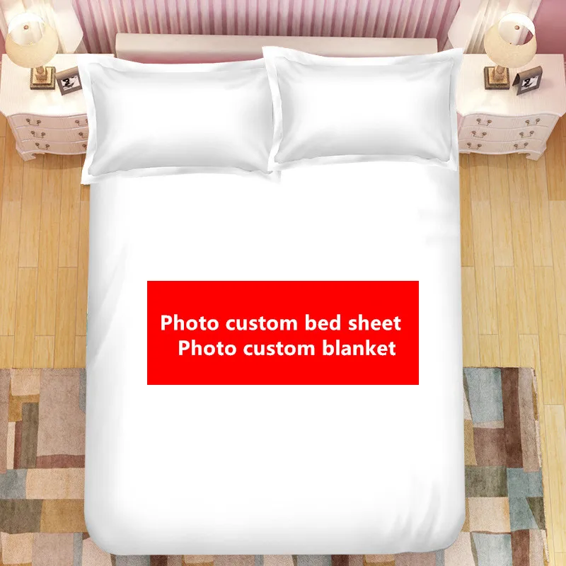 DIY custom bed sheet creative personality photo The blanke wedding